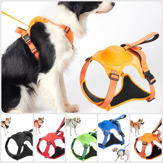 Dog Collar Retractable Harness