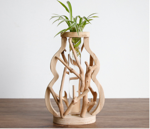 iOrgani Handwork Wooden Vase